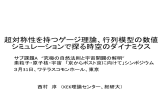 超対称性を持つゲージ理論、行列模型の数値 シミュレーションで探る時空