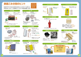 家庭ごみ分別のヒント