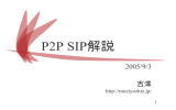 P2P SIP解説