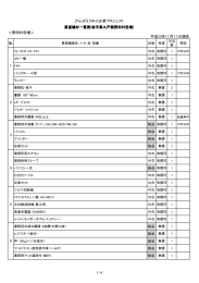 ＜野田村役場＞ № がんばろう中小企業プロジェクト 要望機材一覧表