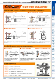 安全帯の種類（用途と使用例）