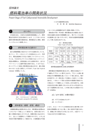 燃料電池車の開発状況