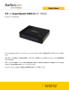 4ポート SuperSpeed USB3.0ハブ ブラック