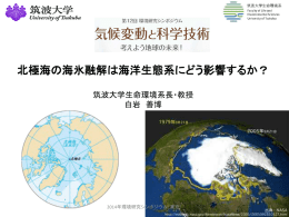 北極海の海氷融解は海洋生態系にどう影響するか？