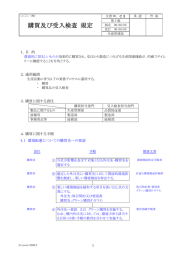 購買及び受入検査 規定