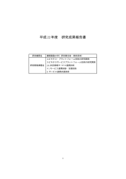 平成¾¾ 年度 研究成果報告書