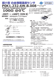 超小型 白金薄膜温度センサ P0K1.232.6WB008