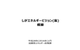 しがエネルギービジョン(案) 概要