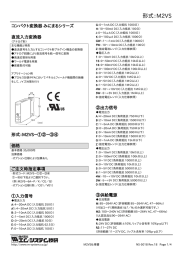 直流入力変換器（形式：M2VS） - M