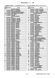 単位共済会コード 一覧