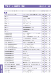 出展者及び出展技術一覧 - 国土交通省 東北地方整備局