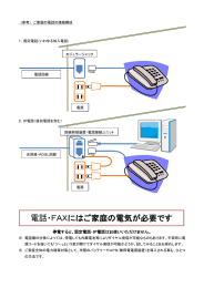 ご家庭の電話の接続構成